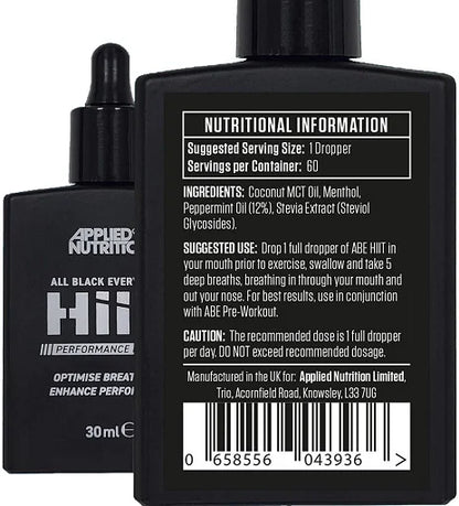 Applied ABE HIIT Performance Drops 30ml Booster