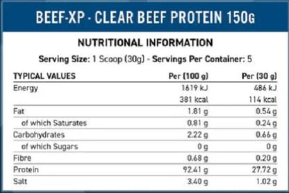 Applied Nutrition Beef XP Whey Protein 150gr