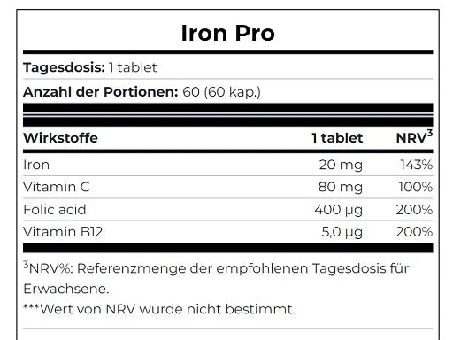 Scitec Iron Pro 60 tablets 