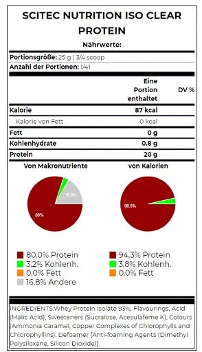 Scitec IsoClear Protein Isolat 1025g